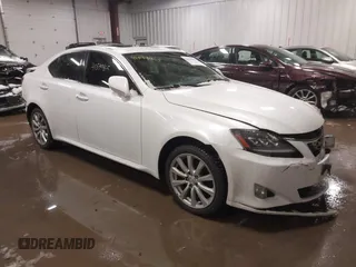2007 Lexus IS 250 with VIN JTHCK262572014842, listed as a IAAI auction lot 41599465 with 259,986 mi miles. Bid and sale history available at carsss.com. Image 1.