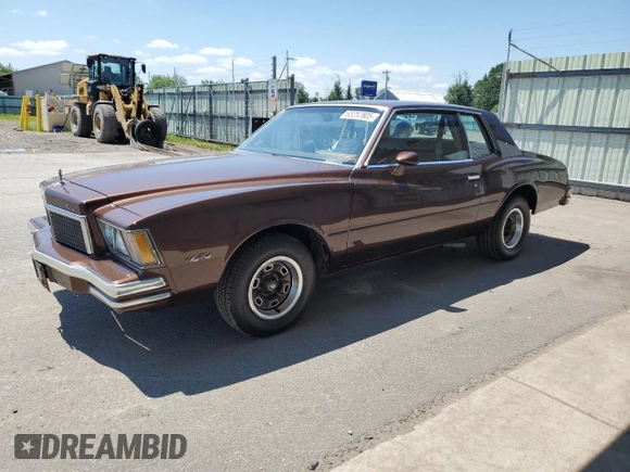 1978 Chevrolet Monte Carlo with VIN 1Z37U81479578, listed as a Copart auction lot 63252805 with 68,608 mi miles and Clean title. Bid and sale history available at DreamBid. Image 1.