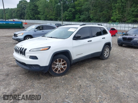 2016 Jeep Cherokee Sport with VIN 1C4PJLAB6GW190729, listed as a IAAI auction lot 42493948 with 164,613 mi miles and . Bid and sale history available at DreamBid. Image 17.