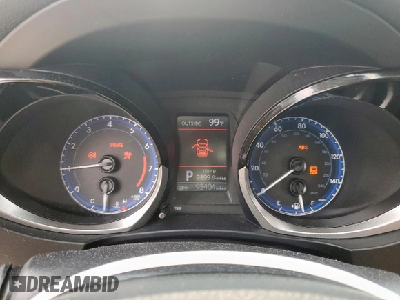 2016 Toyota Corolla L with VIN 5YFBURHE9GP526404, listed as a Copart auction lot 57183715 with 93,404 mi miles and Salvage title. Bid and sale history available at DreamBid. Image 9.