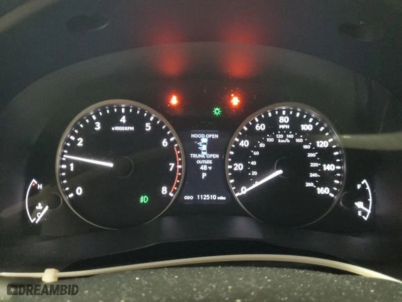 2015 Lexus ES 350 with VIN JTHBK1GG5F2199070, listed as a Copart auction lot 48295685 with 112,510 mi miles and Salvage Title. Bid and sale history available at carsss.com. Image 9.