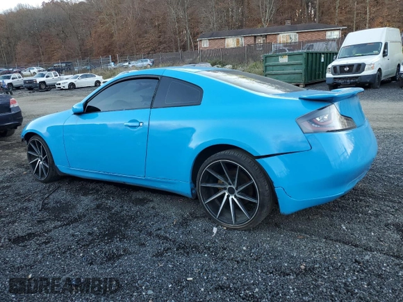 2005 Infiniti G35 Coupe with VIN JNKCV54E75M407264, listed as a Copart auction lot 78836344 with 0 mi miles and Salvage Title. Bid and sale history available at carsss.com. Image 2.