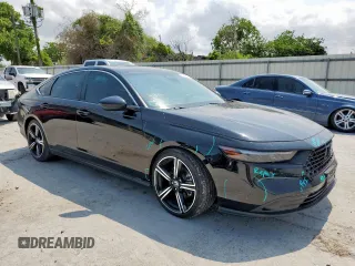 2024 Honda Accord Sport с VIN 1HGCY2F54RA025786, выставлен на аукционе Copart как лот 57881195 с пробегом 29 593 миль миль и Списание • Salvage title. История ставок и продаж доступна на DreamBid. Изображение 4.