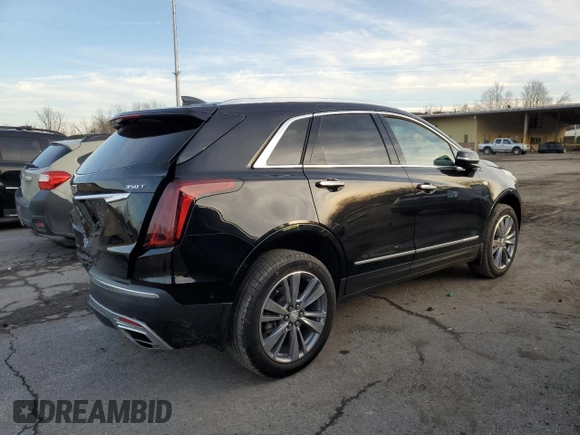2022 Cadillac XT5 AWD Premium Luxury with VIN 1GYKNDR46NZ113732, listed as a Copart auction lot 82645394 with 26,862 mi miles and Salvage title. Bid and sale history available at DreamBid. Image 3.