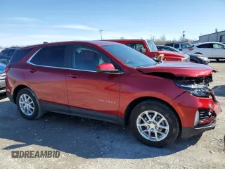 2024 Chevrolet Equinox LT with VIN 3GNAXUEG6RS235271, listed as a Copart auction lot 51453835 with 5,938 mi miles and Salvage Title. Bid and sale history available at DreamBid. Image 4.
