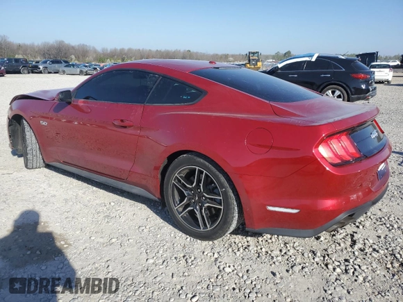 2020 Ford Mustang GT with VIN 1FA6P8CF5L5129241, listed as a Copart auction lot 48660485 with 29,552 mi miles and Salvage Title. Bid and sale history available at carsss.com. Image 2.