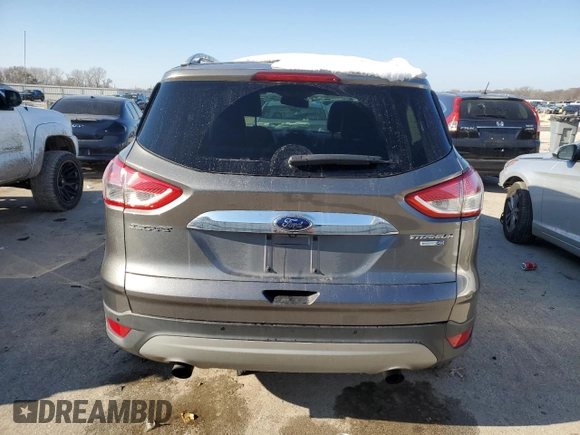 2014 Ford Escape Titanium with VIN 1FMCU9J90EUE48236, listed as a Copart auction lot 85134724 with 64,162 mi miles and Salvage Title. Bid and sale history available at carsss.com. Image 6.
