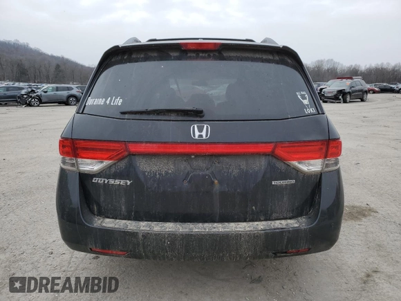 2015 Honda Odyssey Touring Elite with VIN 5FNRL5H97FB112237, listed as a Copart auction lot 44789195 with 152,165 mi miles and Salvage Title. Bid and sale history available at DreamBid. Image 6.