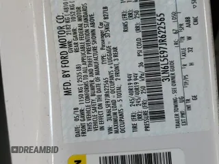 2018 Lincoln MKZ Reserve with VIN 3LN6L5E97JR622565, listed as a Copart auction lot 45891305 with 111,982 mi miles and Salvage Title. Bid and sale history available at DreamBid. Image 12.