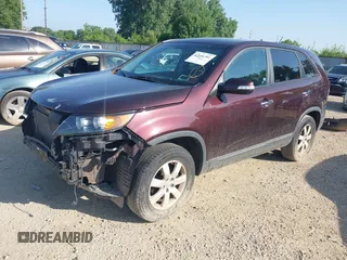 2013 Kia Sorento LX with VIN 5XYKT3A14DG394689, listed as a IAAI auction lot 42646381 with 76,523 mi miles and . Bid and sale history available at DreamBid. Image 17.