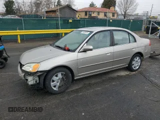 2001 Honda Civic EX with VIN 1HGES257X1L048799, listed as a Copart auction lot 51830975 with 201,051 mi miles and Salvage Title. Bid and sale history available at carsss.com. Image 1.