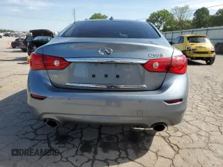 2015 Infiniti Q50 Premium with VIN JN1BV7AR8FM401557, listed as a Copart auction lot 54860485 with 71,214 mi miles and Salvage title. Bid and sale history available at DreamBid. Image 6.