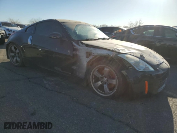 2007 Nissan 350Z with VIN JN1BZ34D27M504021, listed as a Copart auction lot 84696534 with 142,104 mi miles and Salvage Title. Bid and sale history available at DreamBid. Image 4.