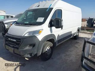 2023 Ram ProMaster Cargo with VIN 3C6LRVDG5PE535356, listed as a IAAI auction lot 41706117 with 49,607 mi miles and . Bid and sale history available at carsss.com. Image 2.