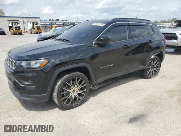 2024 Jeep Compass Latitude с VIN 3C4NJDBN0RT582281, выставлен на аукционе Copart как лот 51135905 с пробегом 29 629 миль миль и Списание • Salvage title. История ставок и продаж доступна на DreamBid. Изображение 1.