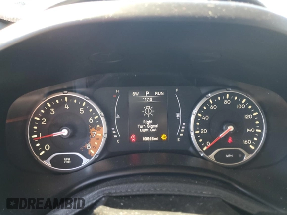 2018 Jeep Renegade Latitude with VIN ZACCJABB9JPH62821, listed as a Copart auction lot 49298745 with 93,646 mi miles and Salvage Title. Bid and sale history available at carsss.com. Image 9.