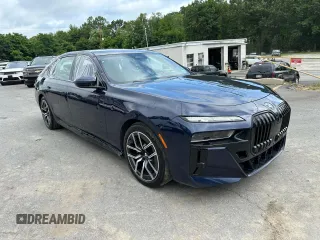 2023 BMW 7 Series 760i xDrive with VIN WBA33EJ06PCM02319, listed as a Copart auction lot 64957095 with 35,731 mi miles and Clean title. Bid and sale history available at DreamBid. Image 4.
