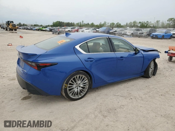 2022 Lexus IS 300 z VIN JTHDA1D20N5121281, wystawiony jako Copart lot #50661515 z przebiegiem 40 188 mil mil oraz Szkoda całkowita • Salvage title. Historia ofert i sprzedaży dostępna na DreamBid. Obrazek 3.