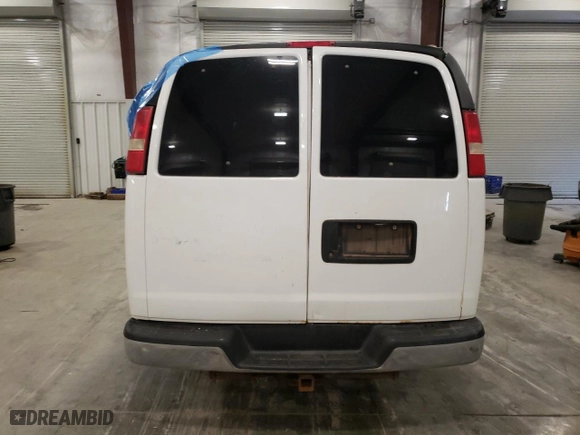 2009 Chevrolet Express Passenger with VIN 1GAHG39K491164811, listed as a Copart auction lot 80862324 with 147,559 mi miles and Salvage Title. Bid and sale history available at carsss.com. Image 6.