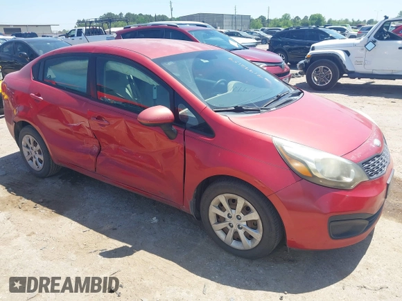 2013 Kia Rio LX with VIN KNADM4A37D6189199, listed as a IAAI auction lot 41992159 with 168,525 mi miles and . Bid and sale history available at DreamBid. Image 1.