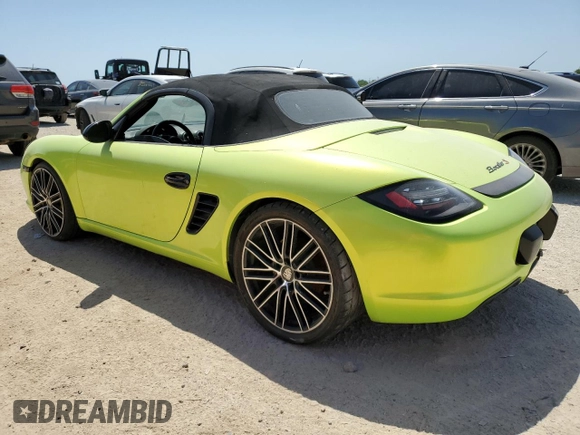 2009 Porsche Boxster z VIN WP0CA29869U710461, wystawiony jako Copart lot #52828635 z przebiegiem 120 385 mil mil oraz Czysty tytuł • Clean title. Historia ofert i sprzedaży dostępna na DreamBid. Obrazek 2.