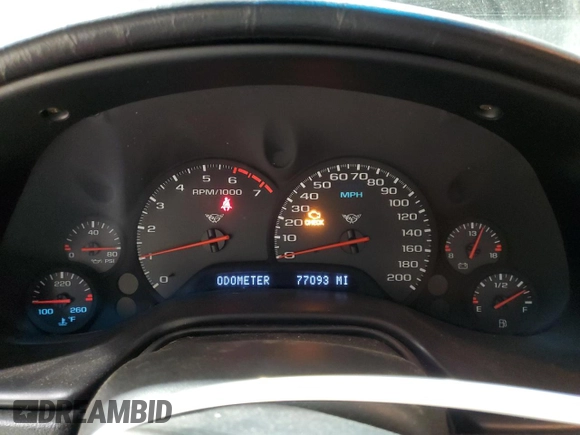 1998 Chevrolet Corvette with VIN 1G1YY32G8W5125033, listed as a Copart auction lot 85760714 with 77,093 mi miles and Salvage Title. Bid and sale history available at carsss.com. Image 9.