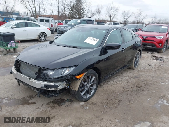 2019 Honda Civic Sedan EX with VIN 19XFC1F31KE013956, listed as a IAAI auction lot 41502562 with 65,752 mi miles. Bid and sale history available at carsss.com. Image 18.