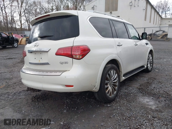 2017 Infiniti QX80 with VIN JN8AZ2NCXH9430364, listed as a IAAI auction lot 41968583 with 159,169 mi miles and . Bid and sale history available at DreamBid. Image 4.