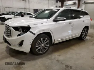 2020 GMC Terrain Denali with VIN 3GKALXEX1LL343423, listed as a Copart auction lot 57358775 with 65,627 mi miles and Salvage title. Bid and sale history available at DreamBid. Image 1.