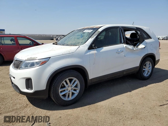 2014 Kia Sorento LX with VIN 5XYKT3A63EG524751, listed as a Copart auction lot 50578515 with 120,947 mi miles and Salvage Title. Bid and sale history available at carsss.com. Image 1.