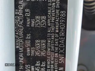 2024 Hyundai Santa Cruz SEL z VIN 5NTJCDAE1RH079788, wystawiony jako Copart lot #43616065 z przebiegiem 25 897 mil mil oraz Szkoda całkowita • Salvage title. Historia ofert i sprzedaży dostępna na DreamBid. Obrazek 12.