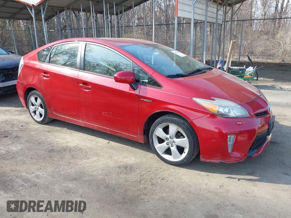 2012 Toyota Prius One with VIN JTDKN3DU0C5436363, listed as a IAAI auction lot 41661210 with 104,709 mi miles. Bid and sale history available at carsss.com. Image 1.