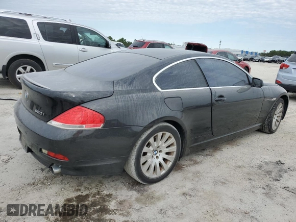 2005 BMW 6 Series 645Ci with VIN WBAEH73435B193355, listed as a Copart auction lot 76235744 with 150,474 mi miles and Salvage Title. Bid and sale history available at DreamBid. Image 3.