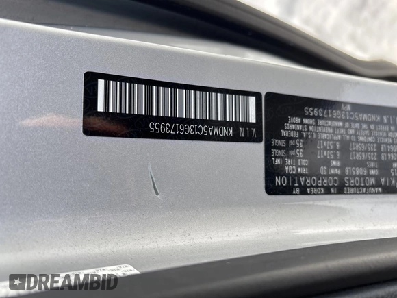 2016 Kia Sedona L with VIN KNDMA5C13G6173955, listed as a Copart auction lot 47967475 with 203,987 mi miles and Clean Title. Bid and sale history available at DreamBid. Image 10.