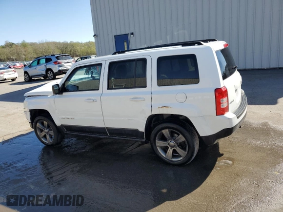 2015 Jeep Patriot Latitude z VIN 1C4NJRFBXFD417188, wystawiony jako Copart lot #54633165 z przebiegiem Nie podano mil oraz Szkoda całkowita • Salvage title. Historia ofert i sprzedaży dostępna na DreamBid. Obrazek 2.