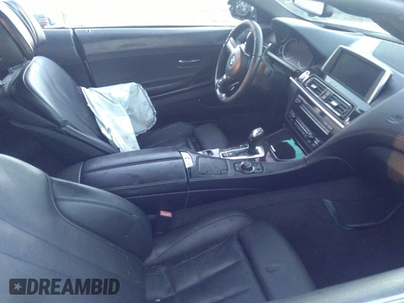 2014 BMW 6 Series 650i with VIN WBAYP9C51ED169287, listed as a IAAI auction lot 32308859 with 48,680 mi miles and . Bid and sale history available at carsss.com. Image 5.