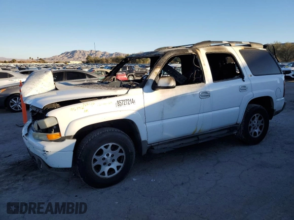 2002 Chevrolet Tahoe Z71 with VIN 1GNEK13Z02R204299, listed as a Copart auction lot 85727214 with 0 mi miles and Non Repairable. Bid and sale history available at carsss.com. Image 1.