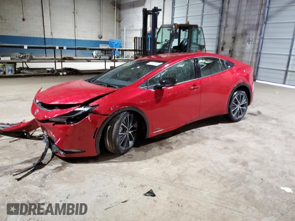 2024 Toyota Prius LE z VIN JTDADABU6R3021347, wystawiony jako Copart lot #51042095 z przebiegiem 1 460 mil mil oraz Szkoda całkowita • Salvage title. Historia ofert i sprzedaży dostępna na DreamBid. Obrazek 1.