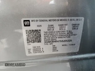 2025 Chevrolet Blazer LT с VIN 3GNKBHR47SS205325, выставлен на аукционе Copart как лот 63508135 с пробегом 1 977 миль миль и Чистый • Clean title. История ставок и продаж доступна на DreamBid. Изображение 13.