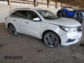 2020 Acura MDX Sport Hybrid w/Advance Pkg with VIN 5J8YD7H75LL001490, listed as a Copart auction lot 48782035 with 43,733 mi miles and Salvage Title. Bid and sale history available at carsss.com. Image 4.