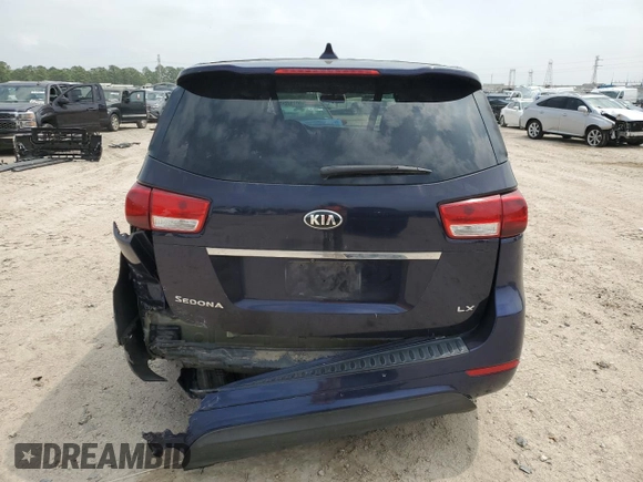 2018 Kia Sedona LX with VIN KNDMB5C16J6378853, listed as a Copart auction lot 51292245 with 141,329 mi miles and Salvage Title. Bid and sale history available at carsss.com. Image 6.