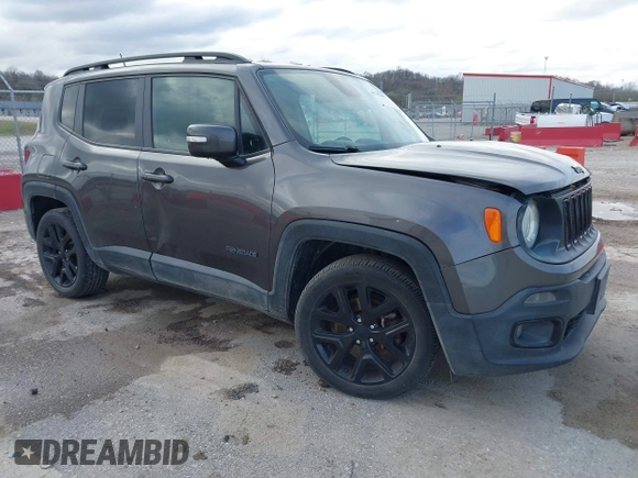 2017 Jeep Renegade Altitude z VIN ZACCJABB7HPE88450, wystawiony jako IAAI lot #41785466 z przebiegiem 119 370 mil mil oraz . Historia ofert i sprzedaży dostępna na DreamBid. Obrazek 1.