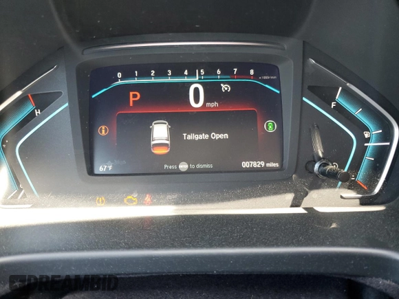 2024 Honda Odyssey EX-L with VIN 5FNRL6H63RB046690, listed as a Copart auction lot 51444685 with 7,829 mi miles and Salvage Title. Bid and sale history available at DreamBid. Image 9.