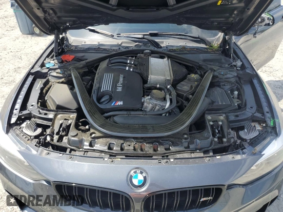 2018 BMW M4 with VIN WBS4Z9C50JED22222, listed as a Copart auction lot 57043595 with 71,899 mi miles and Salvage title. Bid and sale history available at DreamBid. Image 11.