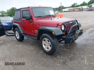 2012 Jeep Wrangler Sport with VIN 1C4AJWAG3CL197295, listed as a IAAI auction lot 42349118 with 117,381 mi miles and . Bid and sale history available at DreamBid. Image 1.