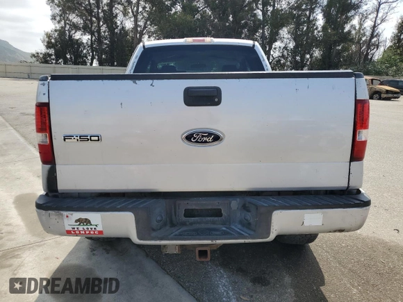 2005 Ford F-150 STX с VIN 1FTRX14W45FB50432, выставлен на аукционе Copart как лот 55285845 с пробегом 272 708 миль миль и Списание • Salvage title. История ставок и продаж доступна на DreamBid. Изображение 6.