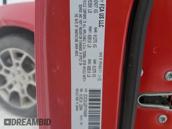 2015 Dodge Charger SXT z VIN 2C3CDXJG2FH746089, wystawiony jako Copart lot #43838105 z przebiegiem Nie podano mil oraz Szkoda całkowita • Salvage title. Historia ofert i sprzedaży dostępna na DreamBid. Obrazek 13.