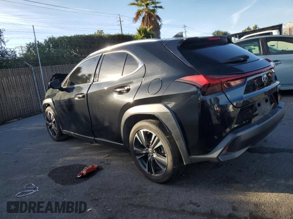2021 Lexus UX 200 with VIN JTHX3JBH3M2032478, listed as a Copart auction lot 80309824 with 51,207 mi miles and Salvage title. Bid and sale history available at DreamBid. Image 2.
