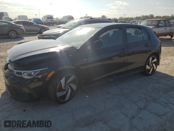 2022 Volkswagen Golf GTI SE with VIN WVWN87CD7NW199767, listed as a Copart auction lot 70205224 with 51,550 mi miles and Salvage Title. Bid and sale history available at carsss.com. Image 1.