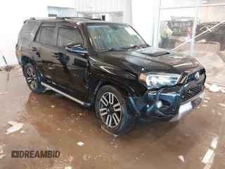 2018 Toyota 4Runner SR5 with VIN JTEBU5JRXJ5565041, listed as a IAAI auction lot 41250251 with 64,940 mi miles. Bid and sale history available at carsss.com. Image 1.